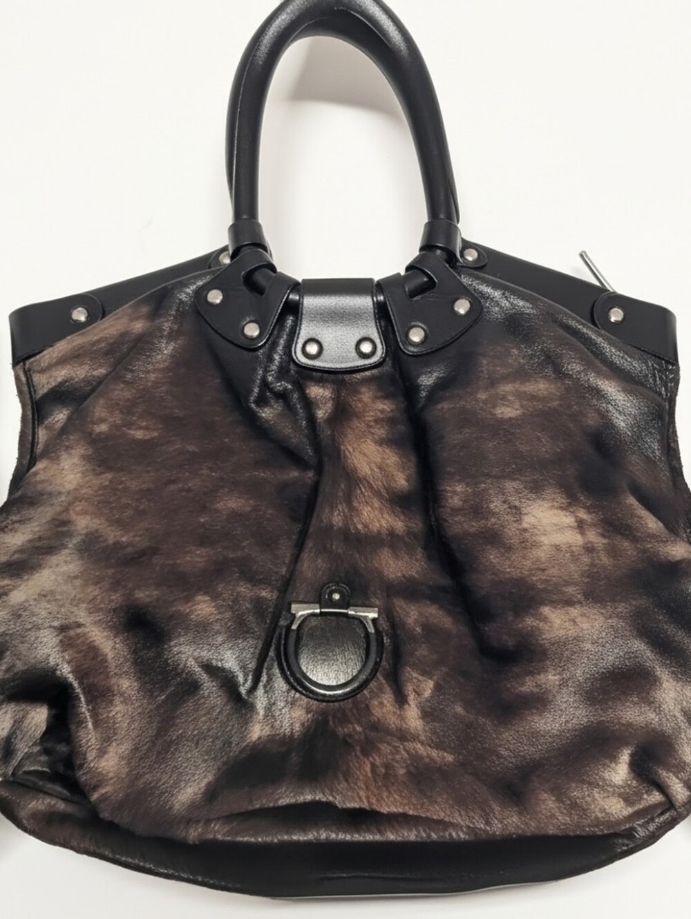 Salvatore Ferragamo Ponyhair Celtico Bag